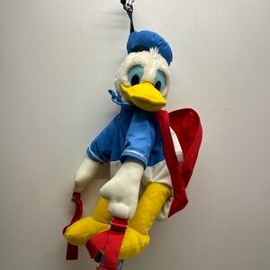 Vintage Walt Disney Donald Duck Plush Backpack